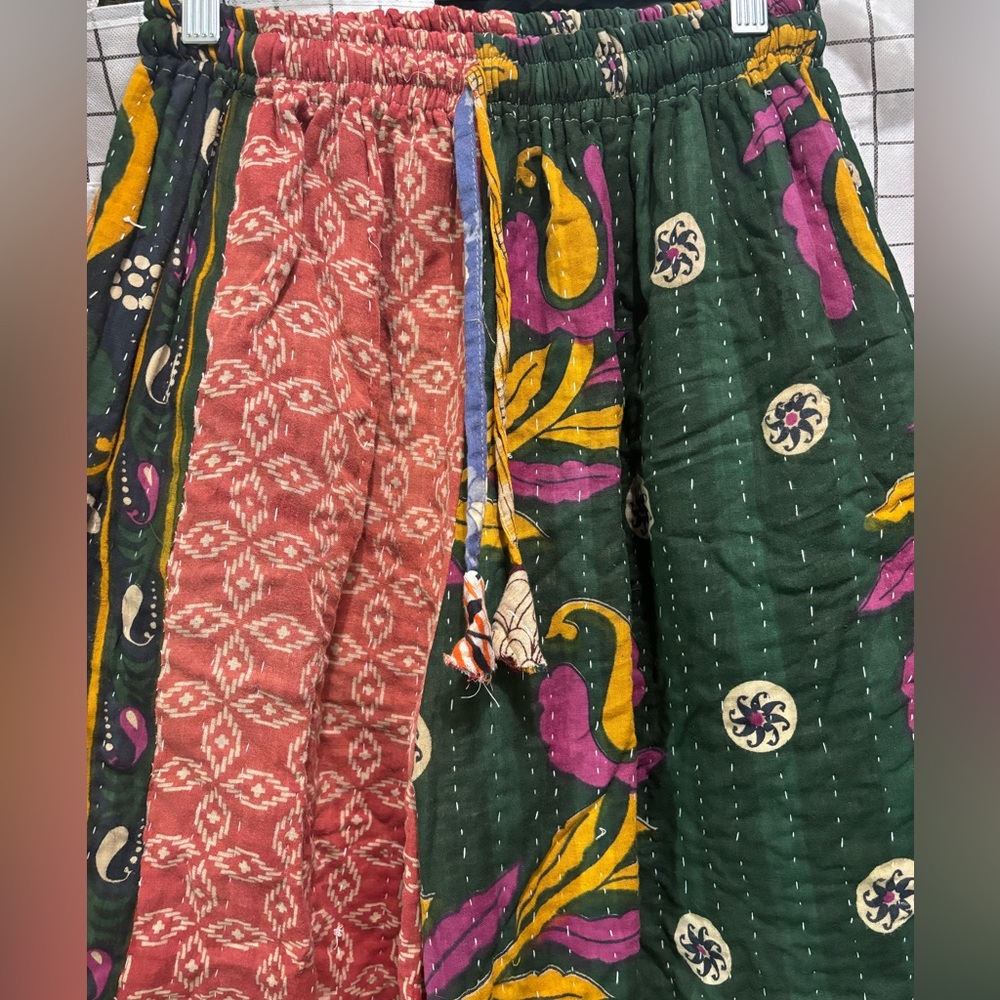 Kantha Wide Leg Pants | Handmade In India